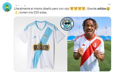 Hinchas peruanos critican el nuevo diseño de la camiseta de la selección y la comparan con la del 'River'