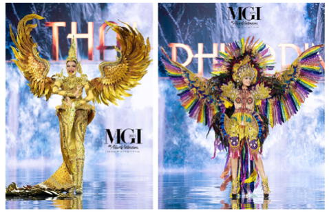  Trajes típicos de Tailandia y Filipinas. Foto: Miss Grand International Facebook<br><br>    