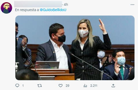 Guido Bellido saluda a Tongo y lo trolean con foto de Maricarmen Alva: “Una pituca que me quiere mucho”