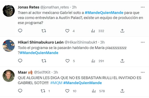   Users outraged by the treatment of Gabriel Soto at the premiere of "send who sends".  Photo: Twitter    