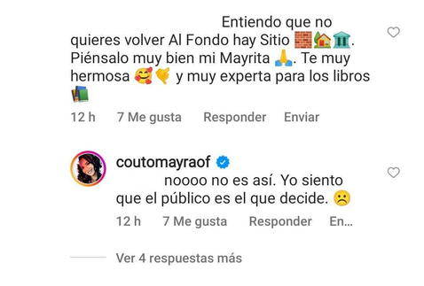 ¿Mayra Couto, la risueña Grace, volverá a 