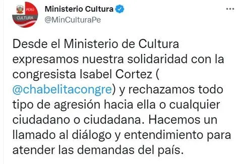 Políticos peruanos rechazan actitud de María del Carmen Alva y se solidarizan con Isabel Cortez