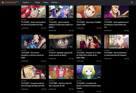Lista De Episodios One Piece , Lista de episódios de One Piece – ZRYT