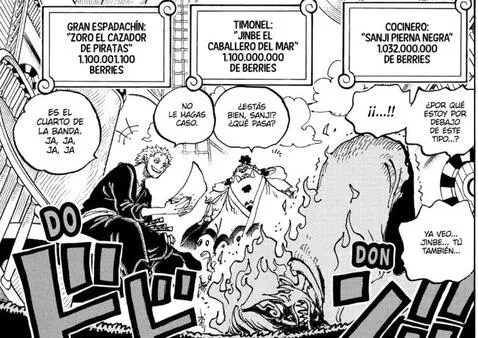 El error en la recompensa de Zoro - Foto: Mangaplus   