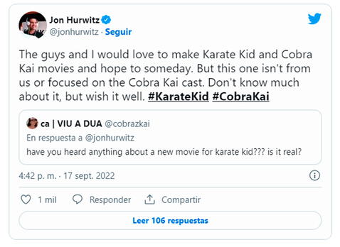 ¿“Cobra Kai” está conectada con la nueva película de “Karate Kid”? esto dijo su cocreador