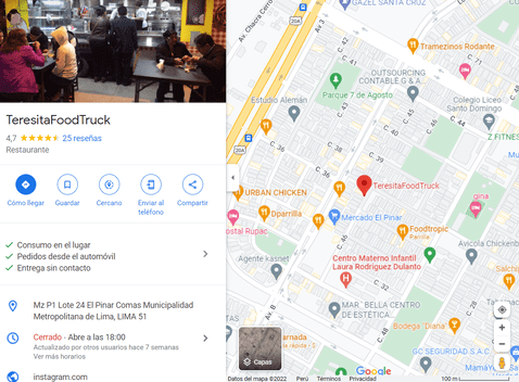 ¿Cómo llegar a Teresita foodtruck, el popular huarique de parrillas en Lima Norte?