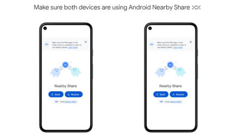 Nearby Share es un sistema de uso gratuito e integrado. Puedes compartir archivos hasta con 4 usuarios a la vez desde tu teléfono móvil. Foto: Google Support/referencial