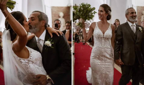 Vanessa Tello was married for religious reasons on Saturday, January 21, in San Isidro.  Photo: Instagram