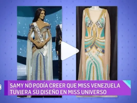 Vestido que usó Amanda y el vestido diseñado por Gicherman. Foto: Instagram captura/@elgordoylaflaca Vestido que usó Amanda y el vestido diseñado por Gicherman. Foto: Instagram captura/@elgordoylaflaca