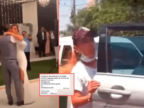 Roberto 'Chorri' Palacios picks up his 'outgoing' in Surquillo, in the same truck that his wife Karla Quintana took days later to their wedding.   