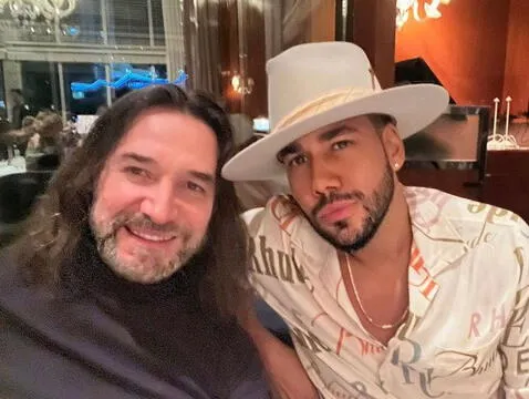   Romeo Santos was also a guest at Marc Anthony's wedding.  Photo: Hello   