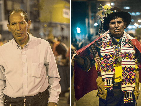   Leaders.  Crisólogo Chávez, from Chincheros (Apurímac), and Mardonio Lima, from Huancavelica.  Photo: Wilber Huacasi   