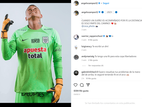 Ángelo Campos configuró su Instagram y limitó los comentarios tras ampay. Foto: Instagram.   