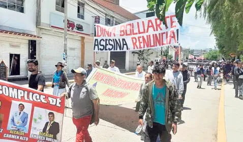 Ayacucho. En las calles exigen la renuncia de Dina Boluarte. Foto: difusión   