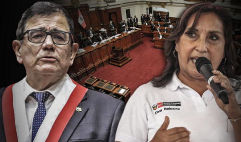 Roger Sandoval manifestó que Dina Boluarte y José Williams se aferran al poder. Foto: composición de Fabrizio Oviedo/ La República 