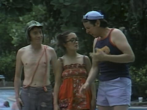   El Chavo, la Chilindrina and Quico in the episode "Vacations in Acapulco".  Photo: Chespirito Blog   