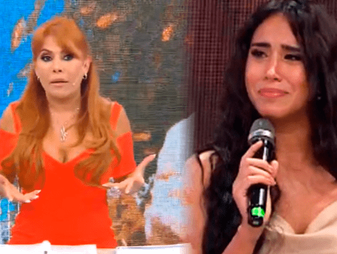   Magaly Medina blames Melissa Paredes for the low audience of "turn on".  Photo: composition LR/ ATV/ América TV  