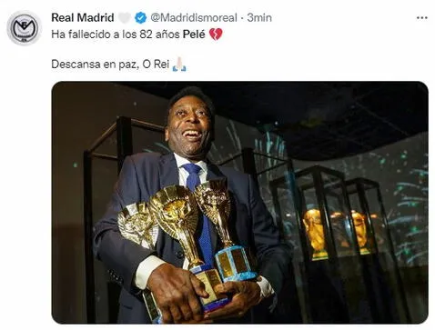 Pelé, el rey del fútbol, murió a los 82 años y el mundo lo despide en redes sociales: 