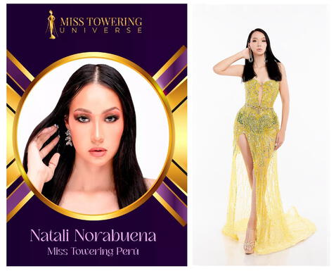  Natali Norabuena no llegó al top 3 del Miss Towering Universe 2023. Foto: Organización Towering Universe/Instagram<br><br>  