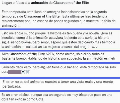 Classroom Of The Elite críticas