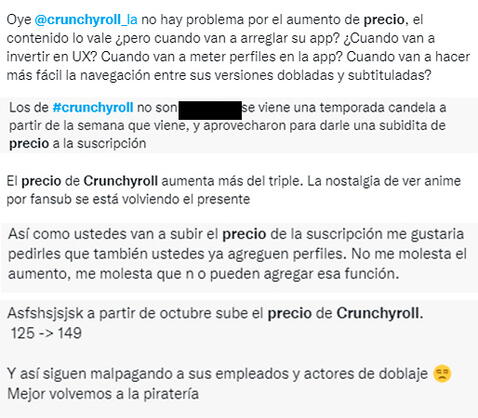 Crunchyroll sube de precio - México