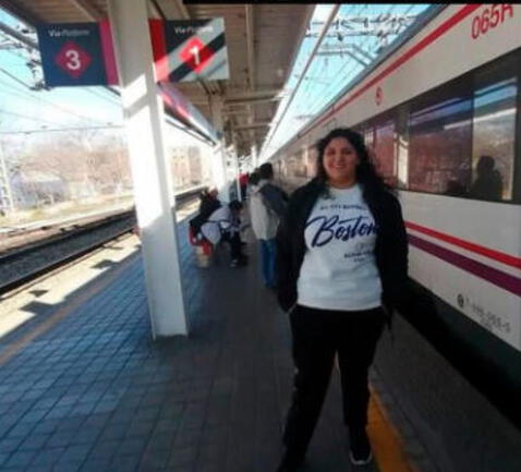 Pamela Cabanillas se encontraba transitando entre Italia y España. Foto: @Cabanillas_Pamela/Instagram 