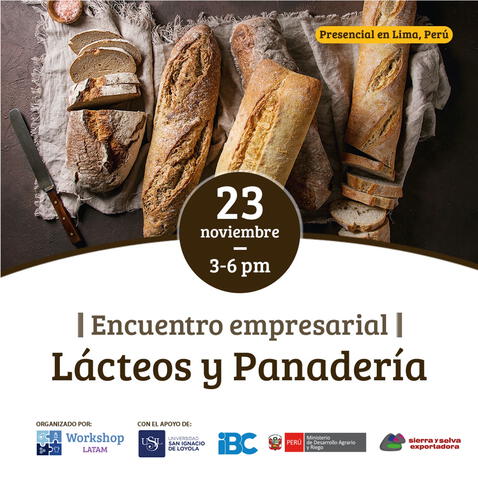 Queso paria, pan de tarwi y otros productos que serán parte del Primer Encuentro Empresarial de Lácteos y Panadería