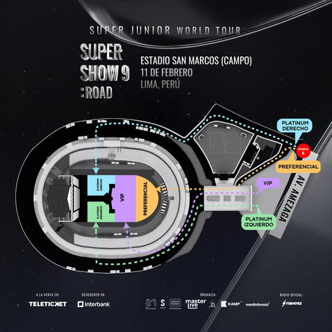 Super Junior en Lima: ¿cuáles serán las puertas de acceso para el Super Show 9 en San Marcos?