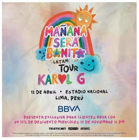  El concierto de Karol G en Lima será el 12 de abril de 2024. Foto: Karol G Instagram<br><br>    