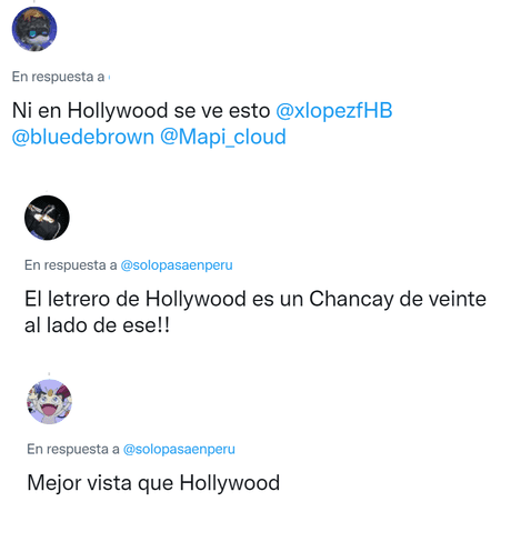 Comentarios de usuarios en Twitter   