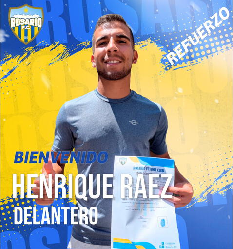 Henrique Raez también tiene sangre brasileña. Foto: Facebook Rosario FC 