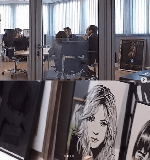 ¿Gerard Piqué no olvida a Shakira? El futbolista aún conserva fotos de la cantante en su oficina