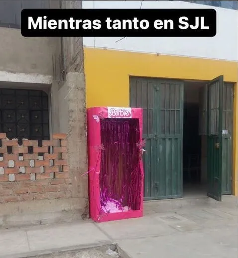  San Juan de Lurigancho tiene su propia caja Barbie. Foto: @ultimanoticia.pe    