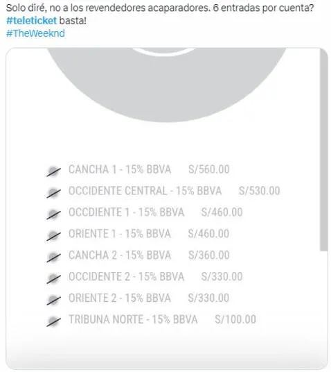 The Weeknd en Perú: usuarios se muestran furiosos con Teleticket y piden que desaparezca cola virtual