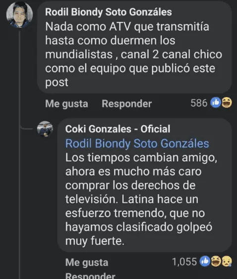 Coki Gonzáles y su respuesta a las críticas por la poca cobertura del Mundial: 