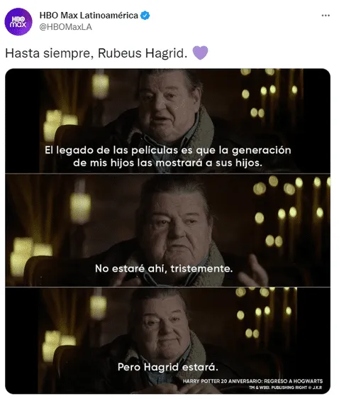 Hagrid, de Harry Potter, falleció y los usuarios lo despiden haciéndolo tendencia