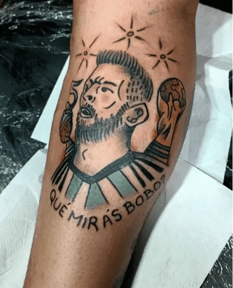  Tatuajes fallidos del triunfo de Argentina en Qatar. Foto: Twitter    