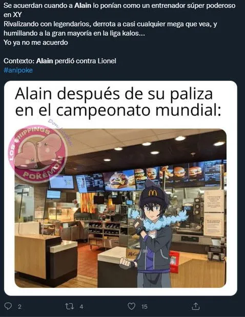 Fans de Pokémon Journeys reaccionan a la derrota de Alain contra Lionel