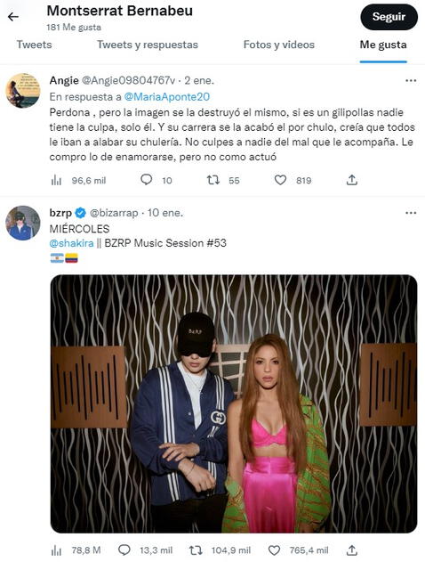 ¿Apoya a Shakira? Madre de Piqué sorprende con su like a la sesión de Bizarrap