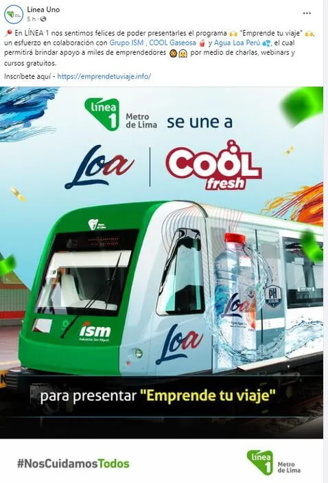 Metro de Lima reviste tren eléctrico con publicidad y usuarios reaccionan: 