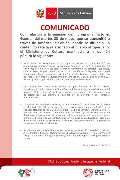 ¡Por comentario racista! Piden salida de Gino Assereto de 