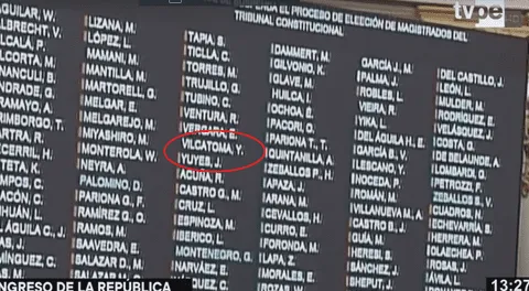 Vilcatoma no registró asistencia en elección de magistrado, pero contaron su voto