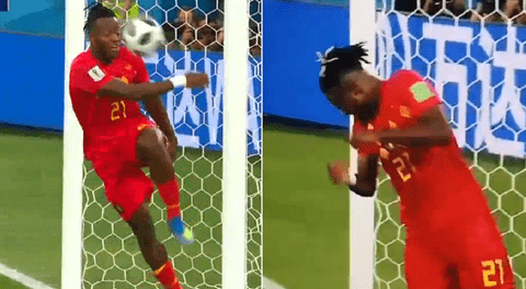 Batshuayi quiso celebrar el gol de Bélgica y terminó haciendo el ridículo [VIDEO]