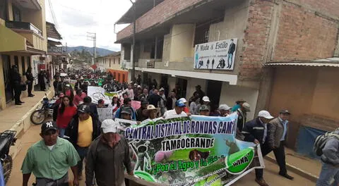 Pobladores de Ayabaca se movilizaron contra el proyecto Río Blanco