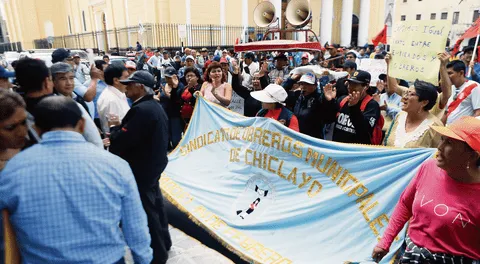 Obreros ediles desafían a alcalde de Chiclayo y acatarán huelga indefinida
