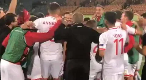 Jugadores de Gibraltar realizan emotiva celebración tras ganar su primer partido oficial [VIDEO]