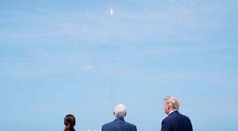 Trump emocionado por lanzamiento del cohete SpaceX: “Nadie hace esto como nosotros”