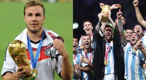 ¡Las vueltas de la vida! Gotze, autor del gol alemán en Brasil 2014, celebró el triunfo de Argentina