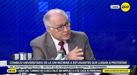 Rector de la UNI: “Yo no soy comunista y si tuviera 20 años, saldría a marchar”