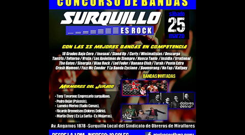 Concurso "Surquillo es Rock"